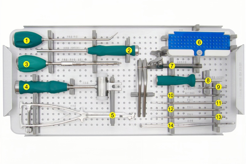 Peek Cervical Cage with Locking Screw Instrument Set 