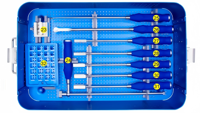 PLIF PEEK Cage & Titanium Lumbar Cage Instrument Set 